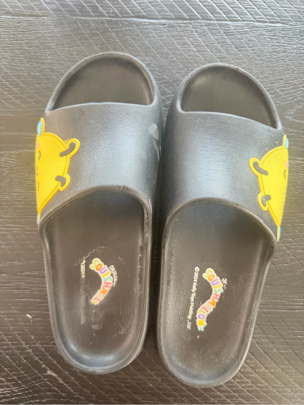 Squishmallow Sandals with Yellow Character Accent